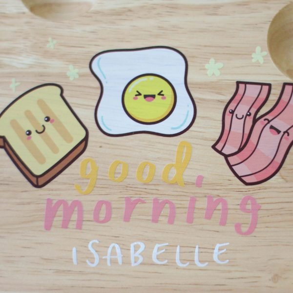 Personalised Cloud Egg Board, Eggs And Bacon