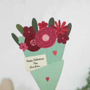Valentines Day Keepsake Card In Wood, Personalised