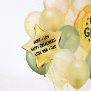 Personalised Helium Balloon Card, Congratulations
