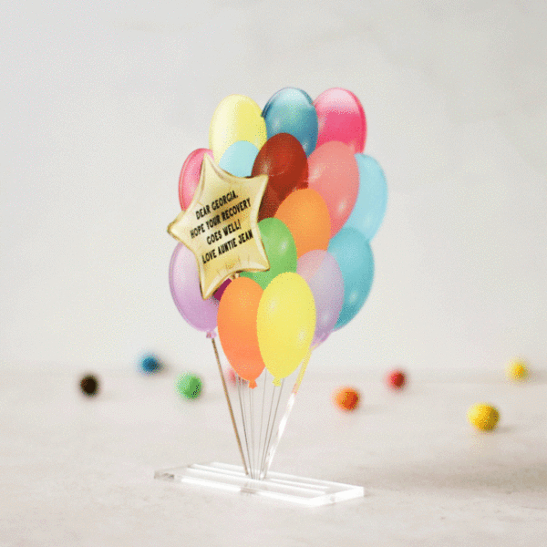 Personalised Balloon Card, Bright Colours