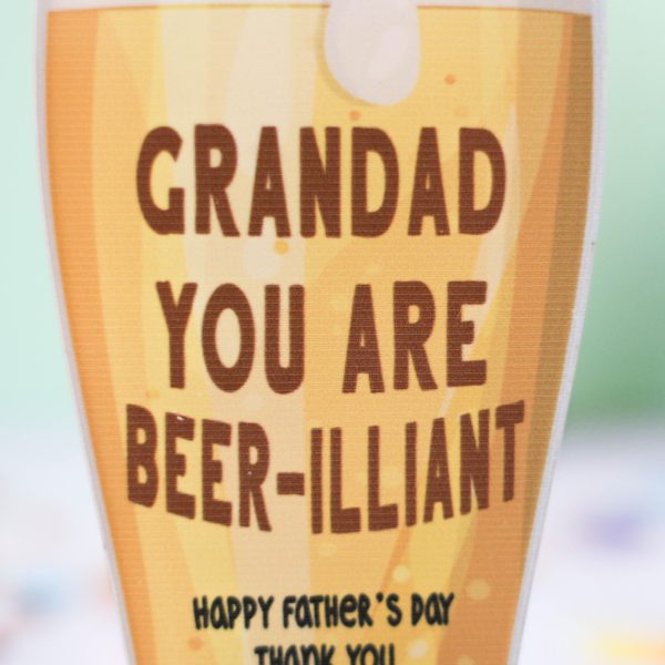 Personalised Beer Card For Grandad, Beer Illiant