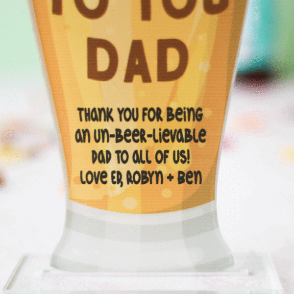 Personalised Beer Card For Dad, Cheers