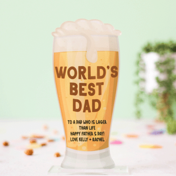 Personalised Card For Dad, World's Best Dad