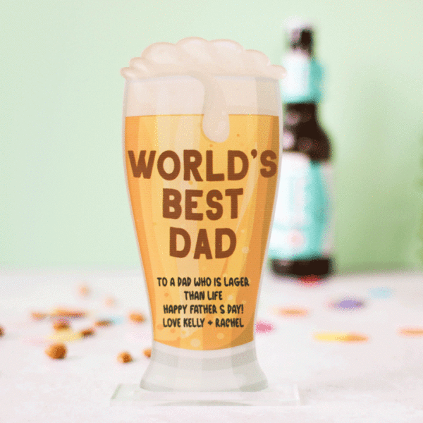 Personalised Card For Dad, World's Best Dad