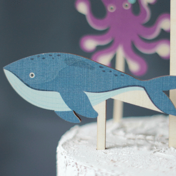 Personalised Cake Topper, Sea Creatures