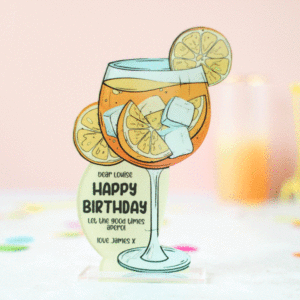 Personalised Cocktail Card, Aperol Spritz